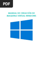 Manual de Creación de Maquina Virtual Windows