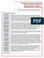 Electric Vehicle Safety Sheet