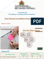 NAAC Revised Accreditation Framework - 2020: State Quality Assurance Cell (SQAC)