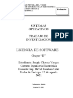 Sergio Chavez Vargas Licencias