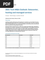 451 Research - 2021-Tech-Ma-Outlook-Datacenter