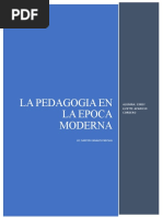 La Pedagogia en La Epoca Moderna 5ta Uunidad