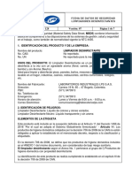 Pd-Ot-128 Ficha de Datos de Seguridad Limpiador Desinfectante