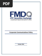 Abridged FMDQ Corporate Communications Policy