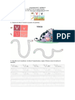 Actividades Letra V Escritura.