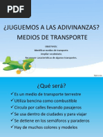 Adivinanza Transporte 1°A