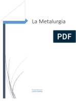 Concepto de Metalurgia