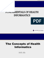 The Concept of Health Informatics - 3