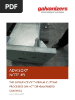 An 09.3 The Influence of Thermal Cutting Processes On Hot Dip Galvanized Coatings