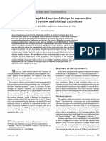 A Rationale For A Simplified Occlusal Design in Restorative Dentistry - Historical Review and Clinical Guidelines