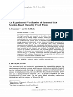 An Experimental Verification of Saturated Salt Solution-Based Humidity Fixed Points