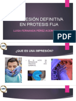 Impresión Definitiva en Protesis Fija