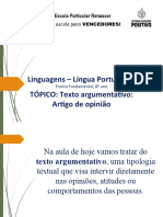 Artigo de Opinião - 8 Ano