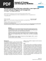 Necrotizing Fasciitis of The Lower Extremity A Case Report and Current Concept of Diagnosis and Management