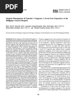 Surgical Management of Fourniers Gangrene A Seven Year Experience at The Philippine General Hospital