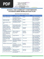 Stakeholders' Mobilization Plan