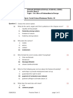 QP - CBSE - X - SS - CH 1 Rise of Nationalism in Europe - Practise Sheet 2