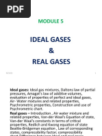 Ideal Gases & Real Gases