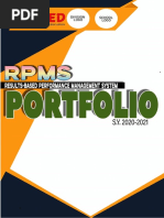 RPMS PORTFOLIO For Teachers (SY 2020-2021) Complete Set