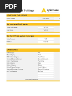 Restaurant Food Inventory Excel Template