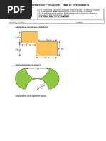 Calcula El Área y El Perímetro de La Figura