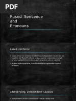 Fused Sentence & Pronouns