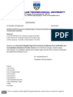 KTU SOEX III 7036 2019 Notification IssuanceofDigitallySignedCertificates