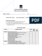 EVALUACIÓN SUMATIVA DE HABILIDADES (Enfermeria Basica) Ultima