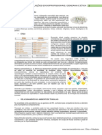 Relações Socioprofissionais, Cidadania e Ética - Exercícios