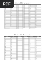 Calendrier Annuel 2021 Semestre