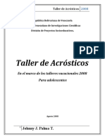 Taller de Acrósticos