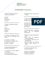 Exercício - Substantivos.