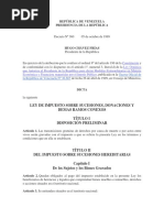 Ley de Impuesto Sobre Sucesiones y Donaciones y Demás Ramos Conexos