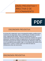 Ergonomía Preventiva y Correctiva o de Perfeccionamiento