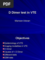 D Dimer Test in VTE