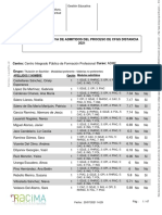 Listas Definitivas de Adjudicaciones No Adjudicaciones de Plazas GS 210720