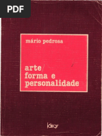 Mario Pedrosa - Arte - Forma e Personalidade - 3 Estudos (Kairos, 1979)