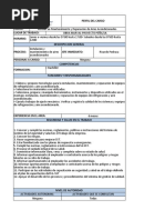 Perfil Del Cargo para Auxiliar de Instalacion