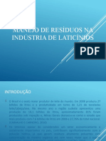 Manejo de Residuos Na Industria de Laticinios