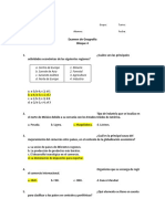 Examen de Geografia Bloque 4