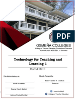 Technology For Teaching and Learning 1: Profed 08he