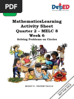 Mathematicslearning Activity Sheet: Quarter 2 - Melc 8 Week 6