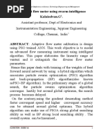 Intelligent Flow Meter Using Swarm Intelligence Kalaiselvan.G