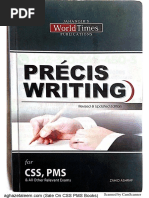 Precis Writing JWT by Zahid Ashraf