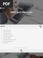 JDBC and Hibernate