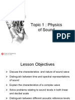 TP Audiometry Chapter 1 Physics of Sound