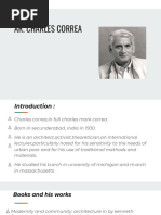 Ar. Charles Correa