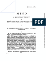 Psychology and Philosophy.: A Quarterly Review