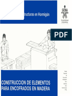 Construccion de Elementos para Encofrados en Madera