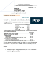 Sistema de Costeo Directo y Absorbente (GRUPO Nº1 - 2do PACRCIAL)